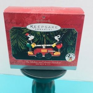 NIB Disney 1998 The Mickey and Minnie Handcar